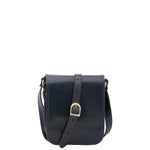 Borsa a tracolla da uomo in vera pelle Made in Italy 5554-Blu I Fratelli