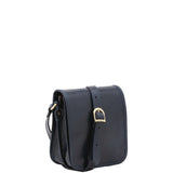 Borsa a tracolla da uomo in vera pelle Made in Italy 5554-Blu I Fratelli