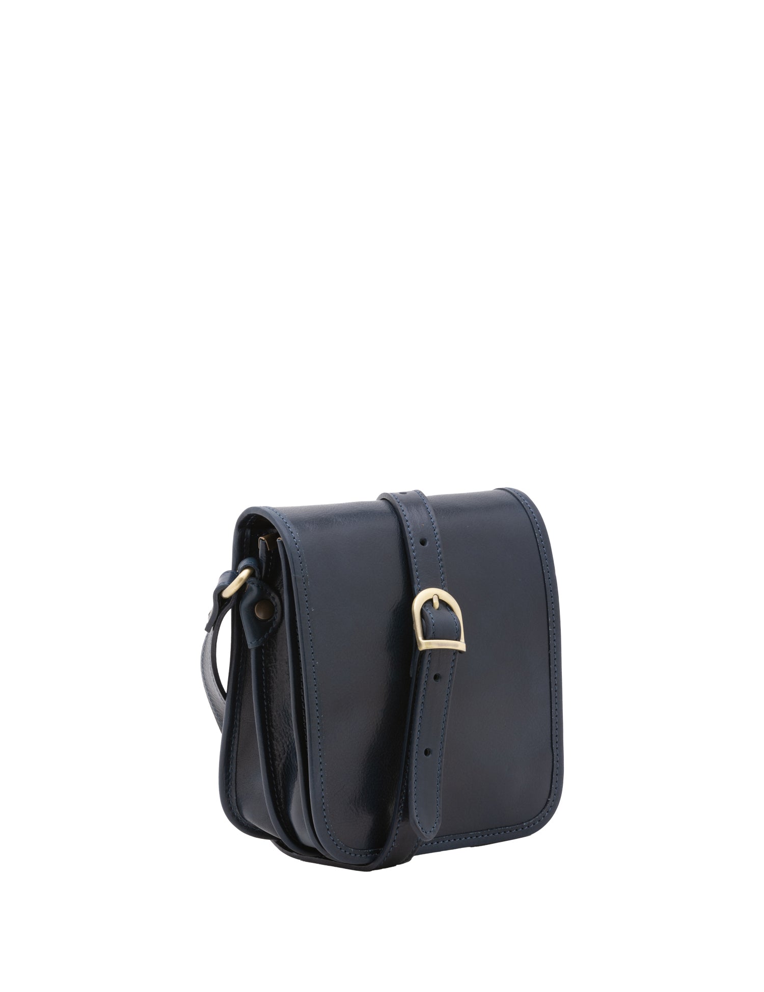 Borsa a tracolla da uomo in vera pelle Made in Italy 5554-Blu I Fratelli