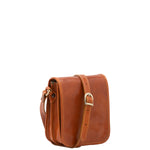 Borsa a tracolla da uomo in vera pelle Made in Italy 5554-Cognac I Fratelli