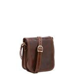 Borsa a tracolla da uomo in vera pelle Made in Italy 5554-Marrone I Fratelli
