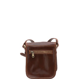 Borsa a tracolla da uomo in vera pelle Made in Italy 5554-Marrone I Fratelli