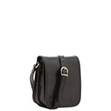 Borsa a tracolla da uomo in vera pelle Made in Italy 5554-Nero I Fratelli