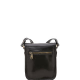 Borsa a tracolla da uomo in vera pelle Made in Italy 5554-Nero I Fratelli