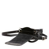Borsa a tracolla da uomo in vera pelle Made in Italy 5554-Nero I Fratelli