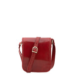 Borsa a tracolla da uomo in vera pelle Made in Italy 5554-Rosso I Fratelli