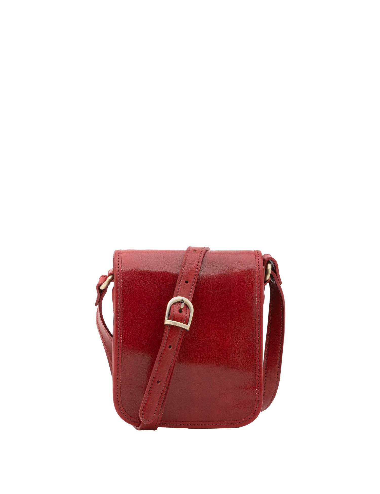 Borsa a tracolla da uomo in vera pelle Made in Italy 5554-Rosso I Fratelli