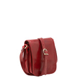 Borsa a tracolla da uomo in vera pelle Made in Italy 5554-Rosso I Fratelli