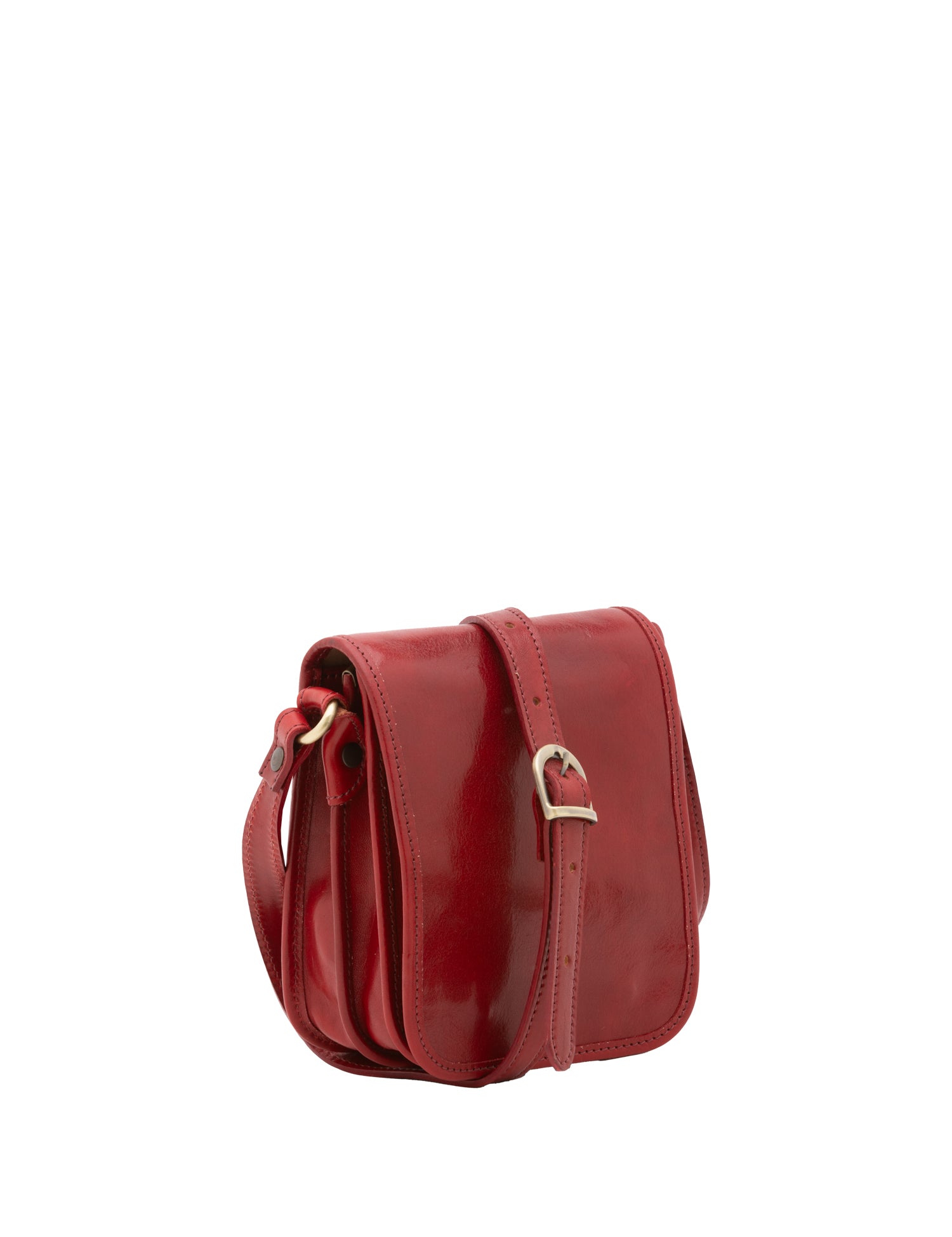 Borsa a tracolla da uomo in vera pelle Made in Italy 5554-Rosso I Fratelli