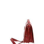 Borsa a tracolla da uomo in vera pelle Made in Italy 5554-Rosso I Fratelli