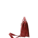 Borsa a tracolla da uomo in vera pelle Made in Italy 5554-Rosso I Fratelli