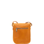 Borsa a tracolla da uomo in vera pelle Made in Italy 5554-Senape I Fratelli