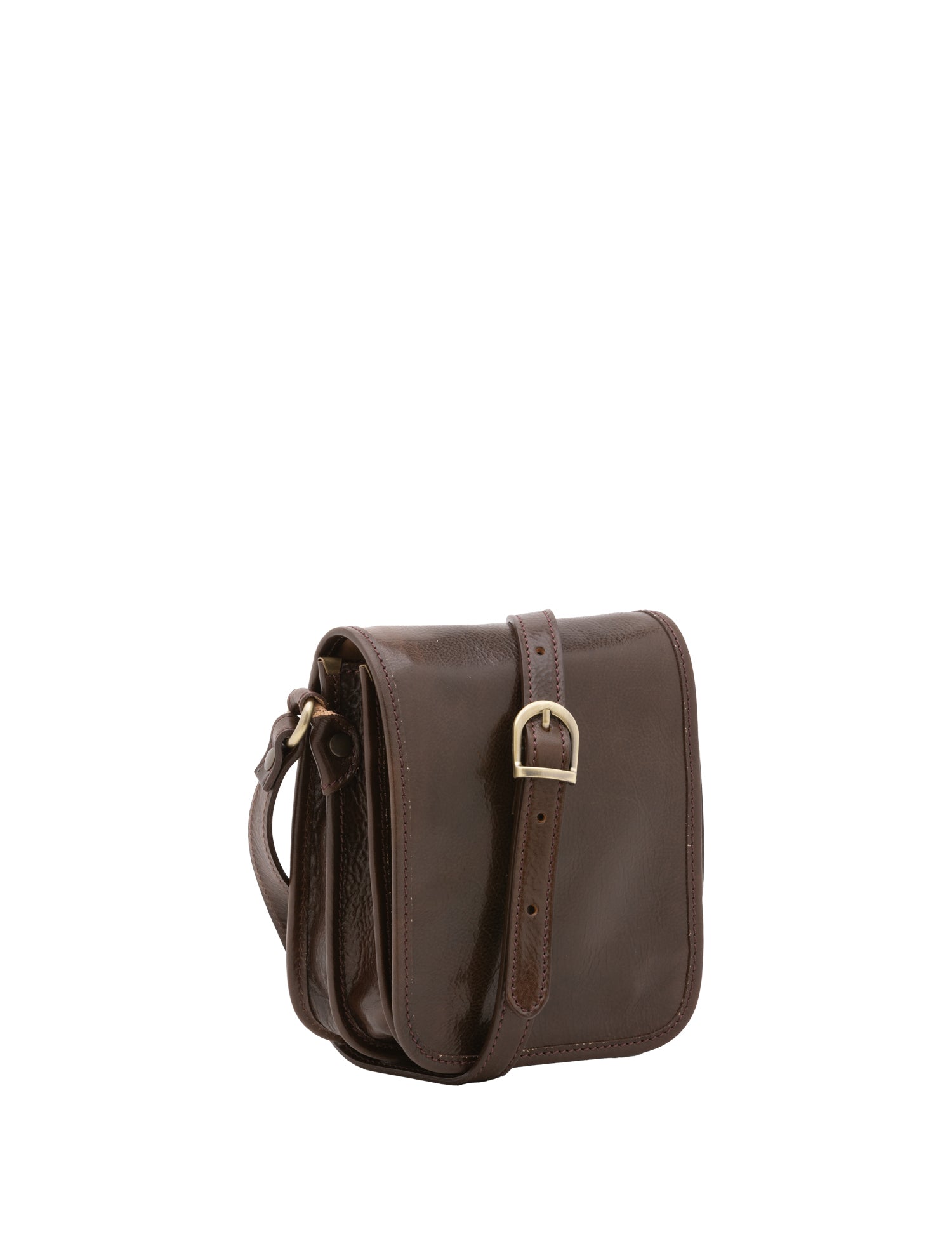 Borsa a tracolla da uomo in vera pelle Made in Italy 5554-Tmoro I Fratelli