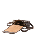 Borsa a tracolla da uomo in vera pelle Made in Italy 5554-Tmoro I Fratelli