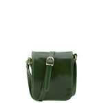 Borsa a tracolla da uomo in vera pelle Made in Italy 5554-Verde I Fratelli