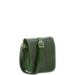 Borsa a tracolla da uomo in vera pelle Made in Italy 5554-Verde I Fratelli