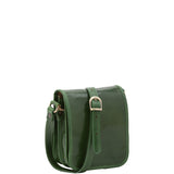Borsa a tracolla da uomo in vera pelle Made in Italy 5554-Verde I Fratelli