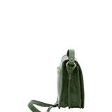 Borsa a tracolla da uomo in vera pelle Made in Italy 5554-Verde I Fratelli