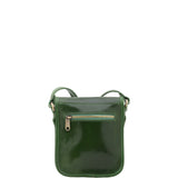 Borsa a tracolla da uomo in vera pelle Made in Italy 5554-Verde I Fratelli