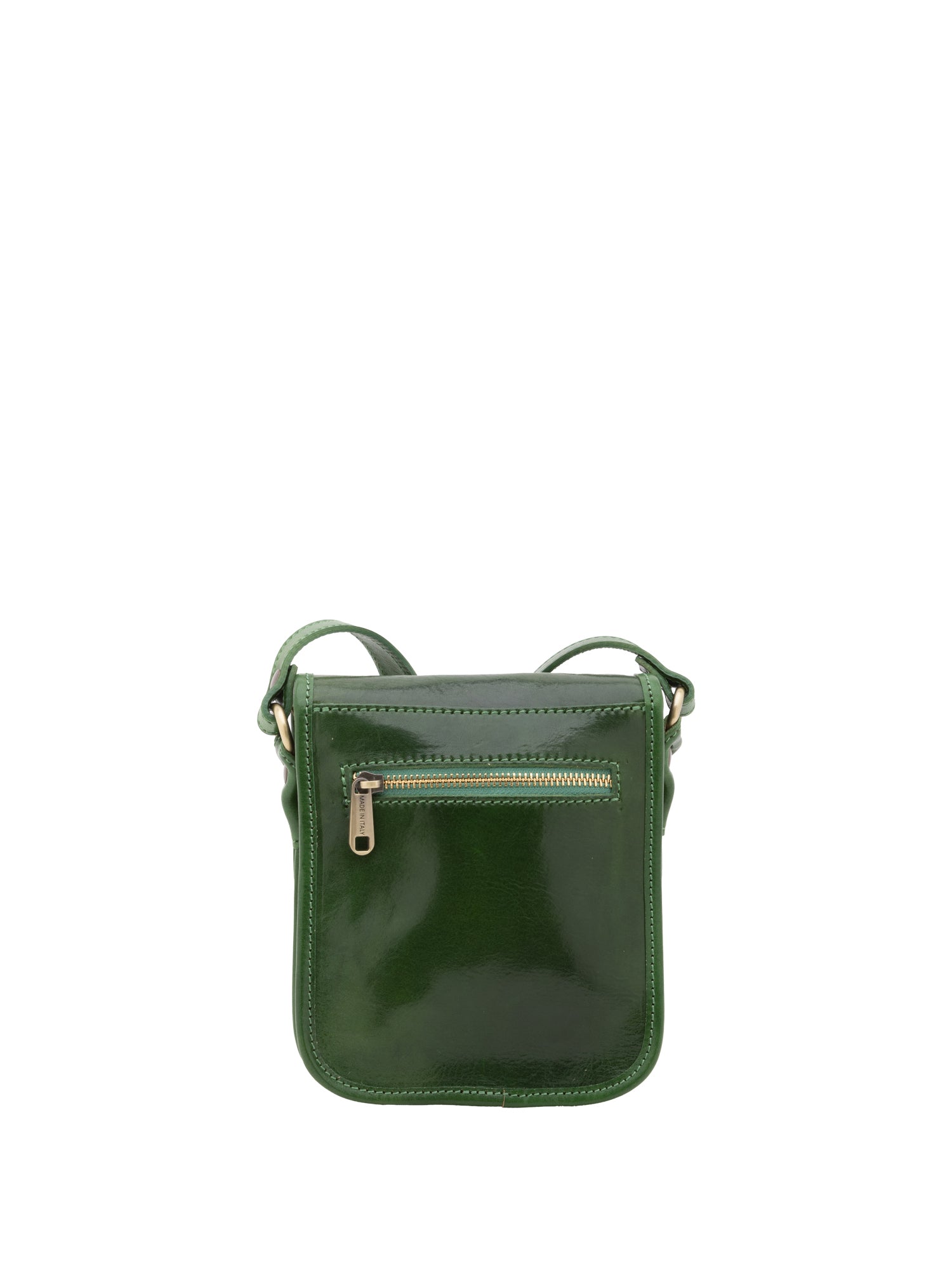 Borsa a tracolla da uomo in vera pelle Made in Italy 5554-Verde I Fratelli
