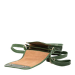 Borsa a tracolla da uomo in vera pelle Made in Italy 5554-Verde I Fratelli