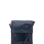 Borsa a tracolla uomo in vera pelle Made in Italy 5555-Blu I Fratelli