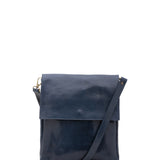Borsa a tracolla uomo in vera pelle Made in Italy 5555-Blu I Fratelli