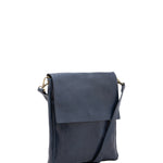Borsa a tracolla uomo in vera pelle Made in Italy 5555-Blu I Fratelli