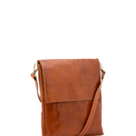 Borsa a tracolla uomo in vera pelle Made in Italy 5555-Cognac I Fratelli