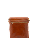 Borsa a tracolla uomo in vera pelle Made in Italy 5555-Cognac I Fratelli