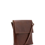 Borsa a tracolla uomo in vera pelle Made in Italy 5555-Marrone I Fratelli