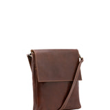 Borsa a tracolla uomo in vera pelle Made in Italy 5555-Marrone I Fratelli