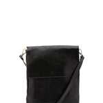 Borsa a tracolla uomo in vera pelle Made in Italy 5555-Nero I Fratelli