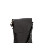 Borsa a tracolla uomo in vera pelle Made in Italy 5555-Nero I Fratelli
