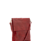 Borsa a tracolla uomo in vera pelle Made in Italy 5555-Rosso I Fratelli