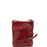 Borsa a tracolla uomo in vera pelle Made in Italy 5556-Rosso I Fratelli