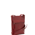 Borsa a tracolla uomo in vera pelle Made in Italy 5556-Rosso I Fratelli