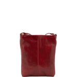Borsa a tracolla uomo in vera pelle Made in Italy 5556-Rosso I Fratelli