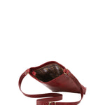 Borsa a tracolla uomo in vera pelle Made in Italy 5556-Rosso I Fratelli
