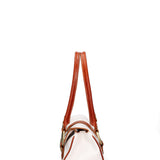 Borsa a Bauletto in Vera Pelle Bianco