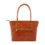 Borsa a tracolla da uomo in vera pelle 100% pelle 5562-Cognac I Fratelli