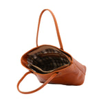 Borsa a tracolla da uomo in vera pelle 100% pelle 5562-Cognac I Fratelli