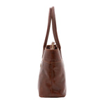 Borsa a tracolla da uomo in vera pelle 100% pelle 5562-Marrone I Fratelli