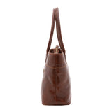 Borsa a tracolla da uomo in vera pelle 100% pelle 5562-Marrone I Fratelli