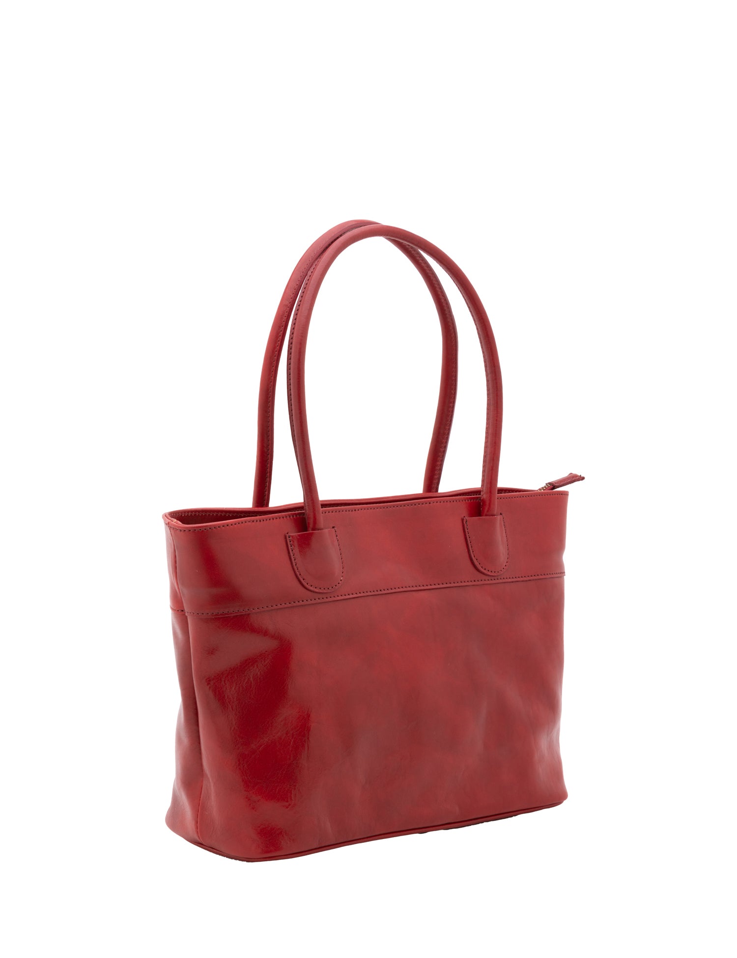 Borsa a tracolla da uomo in vera pelle 100% pelle 5562-Rosso I Fratelli