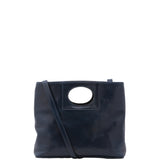 Borsa a tracolla da donna Vera pelle 5563-Blu I Fratelli