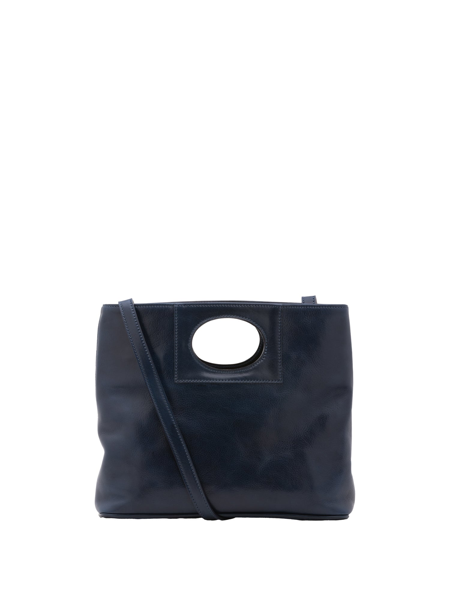 Borsa a tracolla da donna Vera pelle 5563-Blu I Fratelli