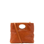 Borsa a tracolla da donna Vera pelle 5563-Cognac I Fratelli