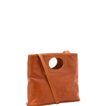 Borsa a tracolla da donna Vera pelle 5563-Cognac I Fratelli