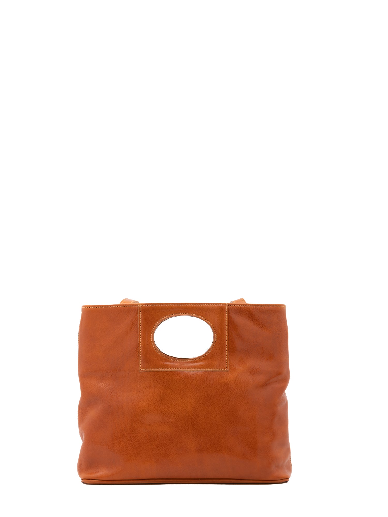 Borsa a tracolla da donna Vera pelle 5563-Cognac I Fratelli